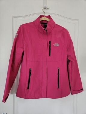 The North Face Summit Series Windstopper Softshell Jacket Hot Pink Womens L